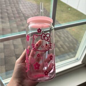 Hello Kitty Pink Ombre Iced Coffee Tumbler